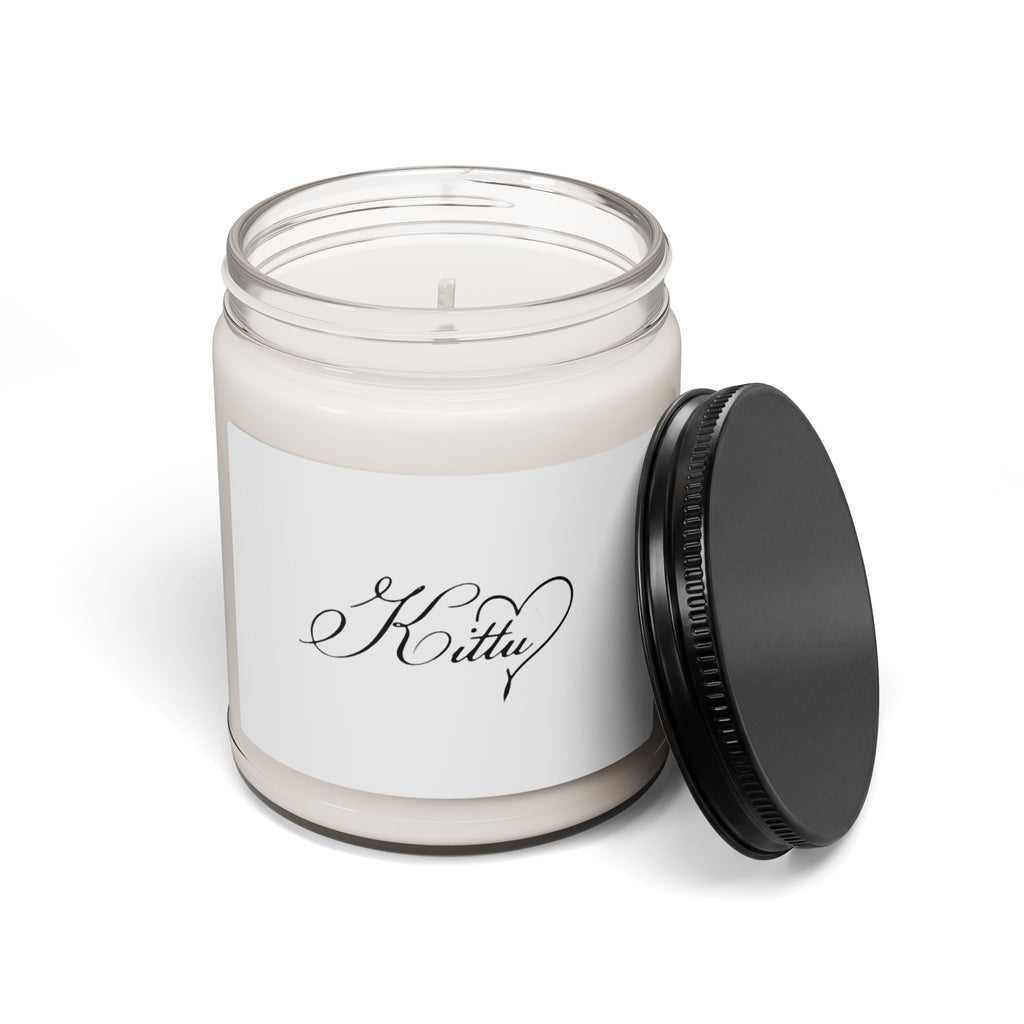 9oz Scented Soy Candle — Elegant "Kitty" Script Jar