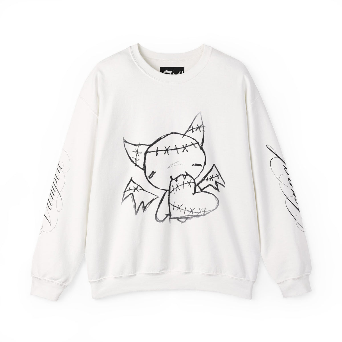 "Eternal Vampire" — Classic White Crewneck Sweatshirt