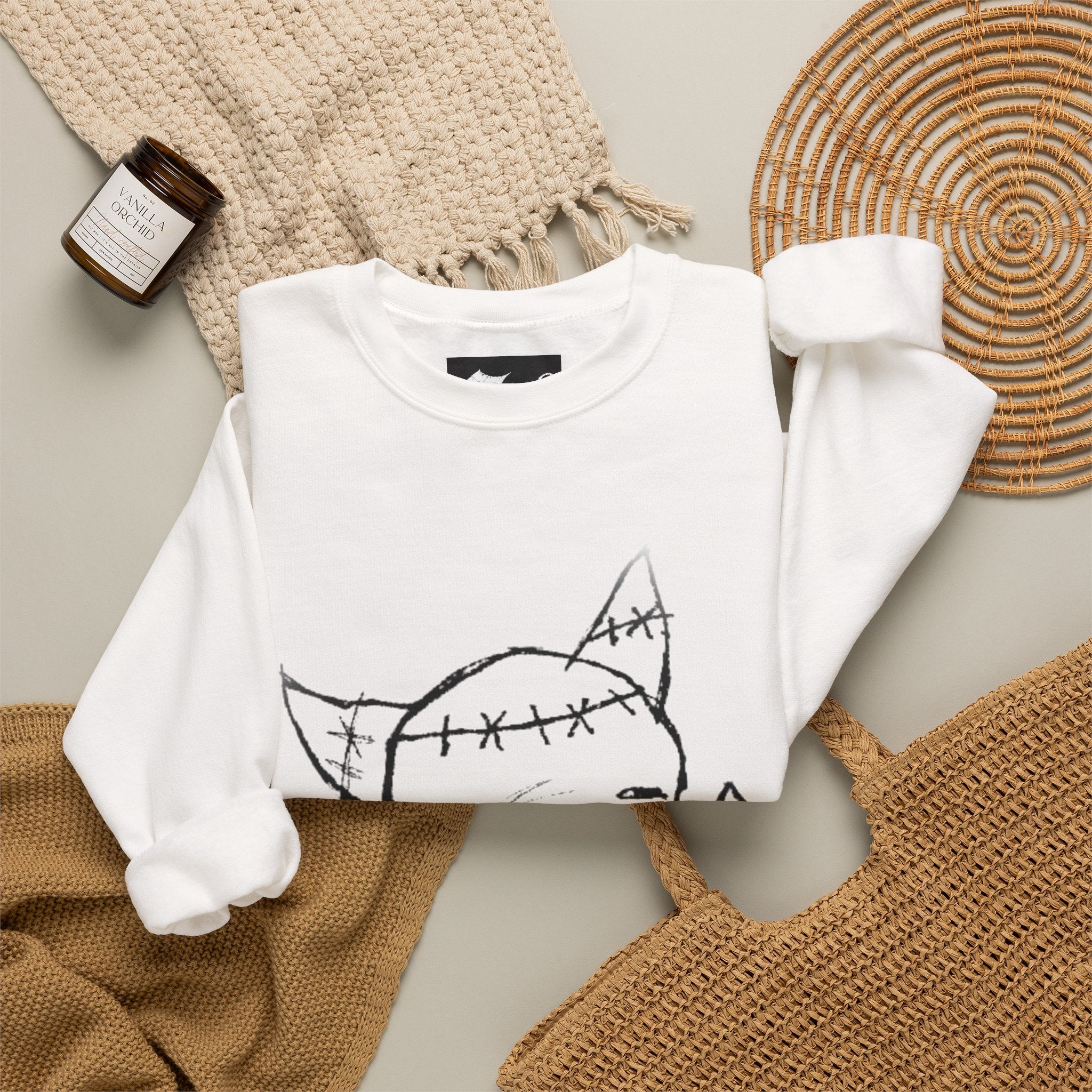 "Eternal Vampire" — Classic White Crewneck Sweatshirt