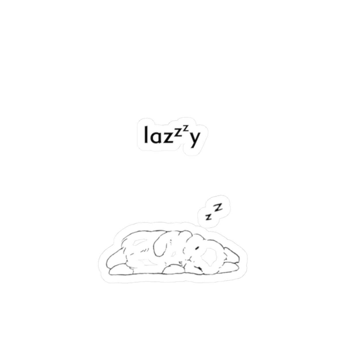 Lazy Sleeping Puppy Kiss-Cut Sticker Pack — Cute Nap Dog Decal