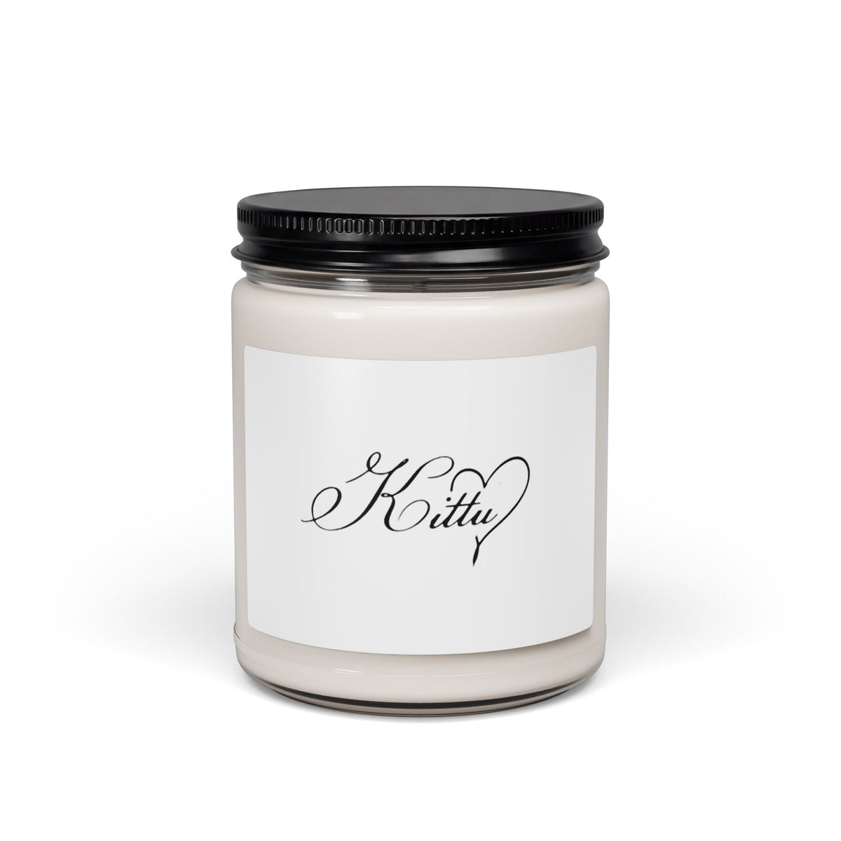 9oz Scented Soy Candle — Elegant "Kitty" Script Jar