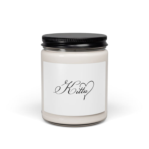 9oz Scented Soy Candle — Elegant "Kitty" Script Jar