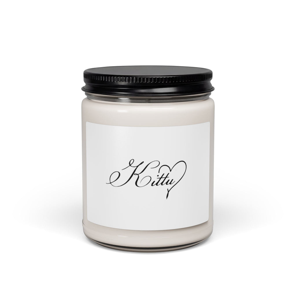 9oz Scented Soy Candle — Elegant "Kitty" Script Jar