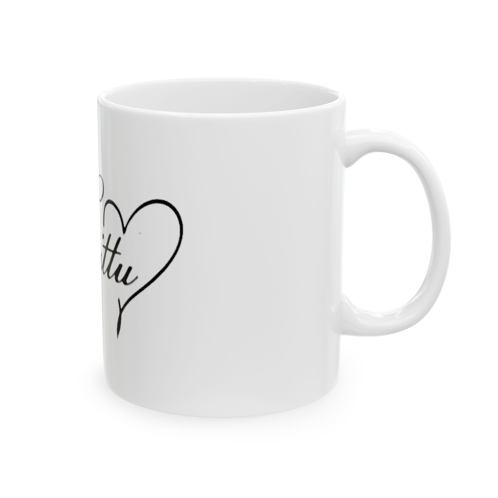 Personalized Script Name Mug — Elegant Cursive "Kitty" Ceramic Coffee Cup (11oz, 15oz)