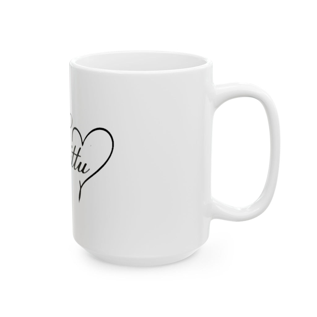 Personalized Script Name Mug — Elegant Cursive "Kitty" Ceramic Coffee Cup (11oz, 15oz)