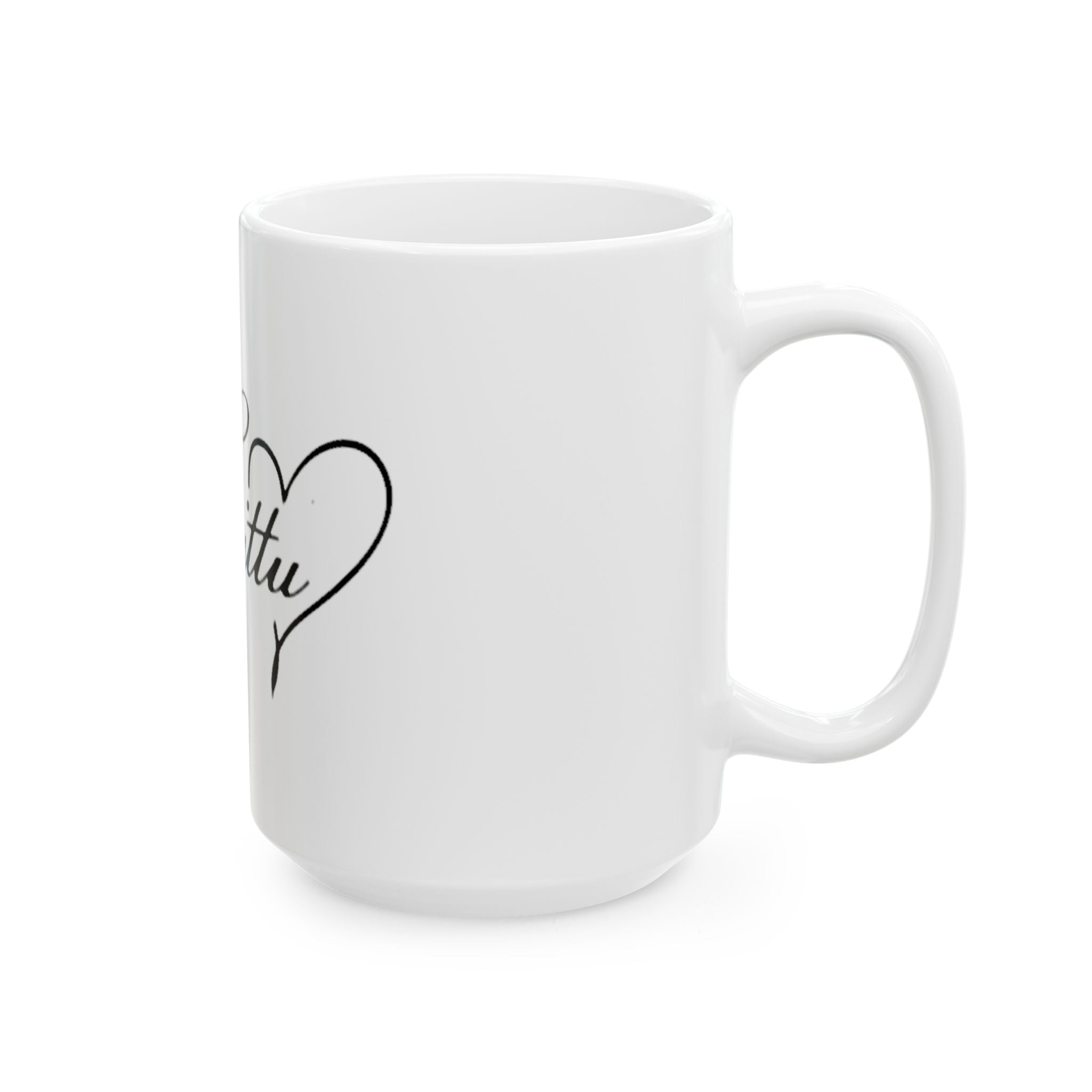 Personalized Script Name Mug — Elegant Cursive "Kitty" Ceramic Coffee Cup (11oz, 15oz)